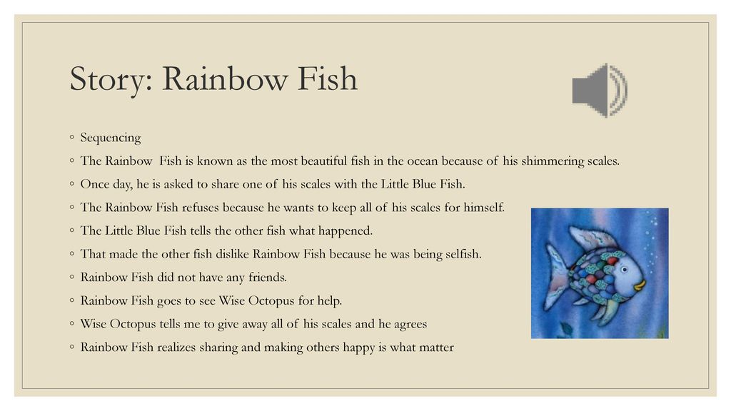 the rainbow fish short story summary